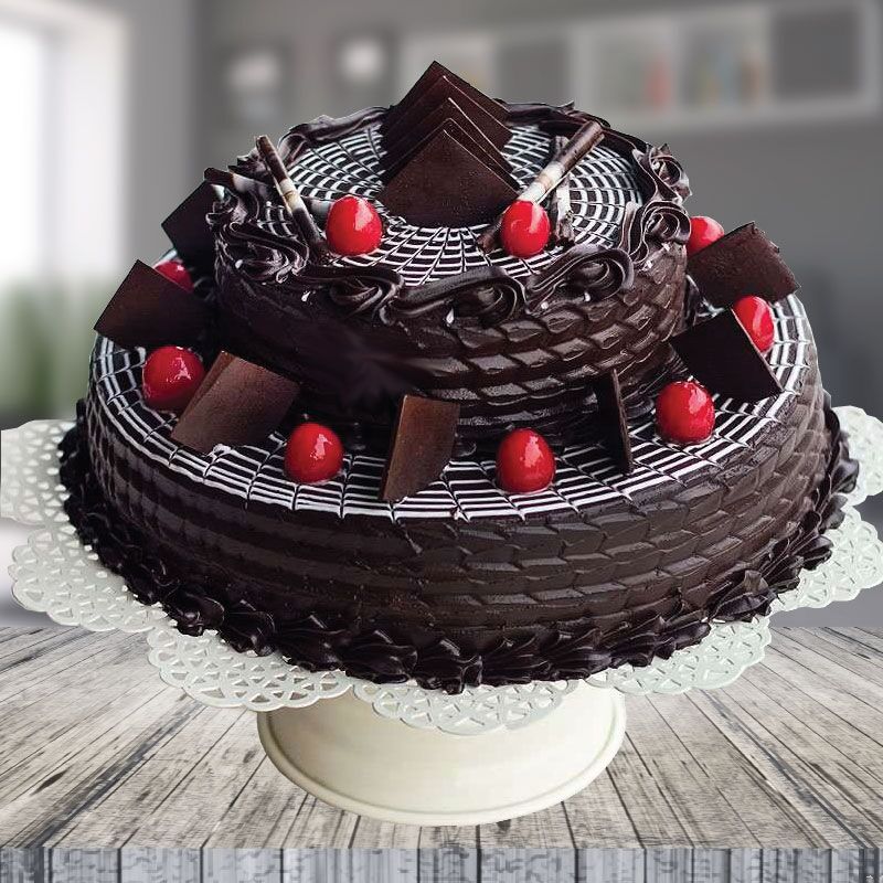Milk chocolate truffle cake | Chocolate truffle cake, Chocolate cake designs,  Cake truffles