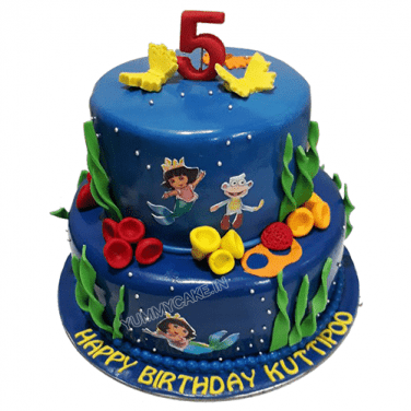 SC032-Dora Birthday Cake - Cake Park