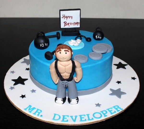21st birthday boy sports and gym cake | Cake, Gym cake, Dessert recipes