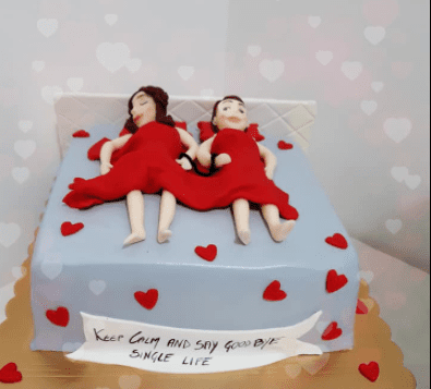 Good Bye Single Life Cake