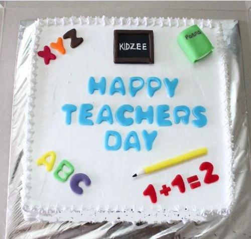 Simple Teachers Day Cake