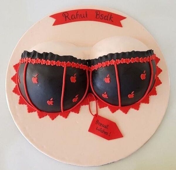 Funny Breast Theme Cake