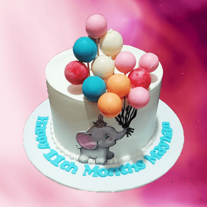11 Month Birthday Cake