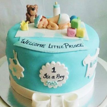 Welcome Baby Boy Cake