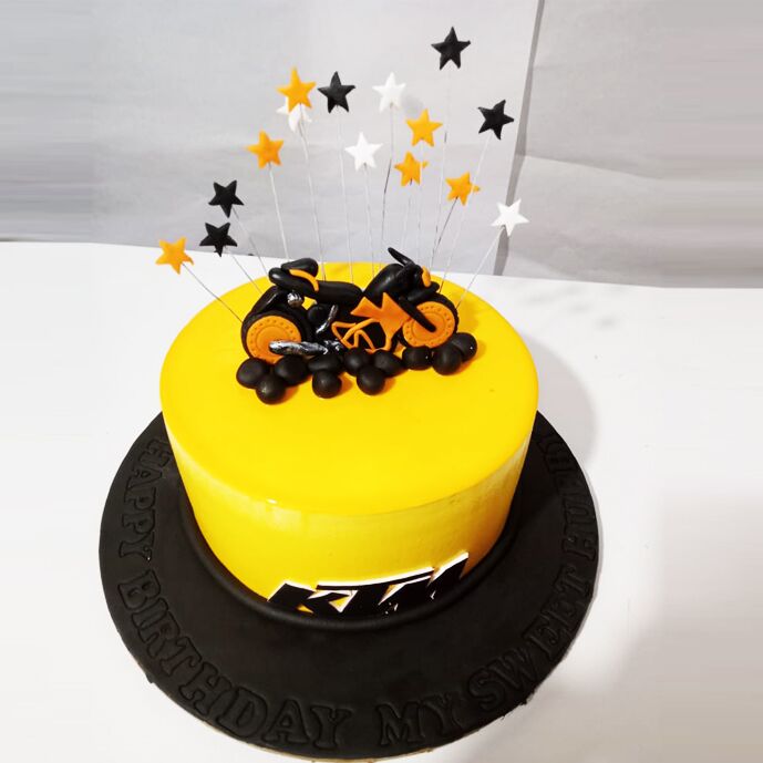 KTM Duke Bike Birthday Cake