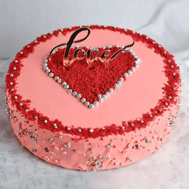 Couple Proposing Anniversary Cake - Cake'O'Clocks