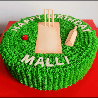 Fresh Cream Cricket Theme Cake