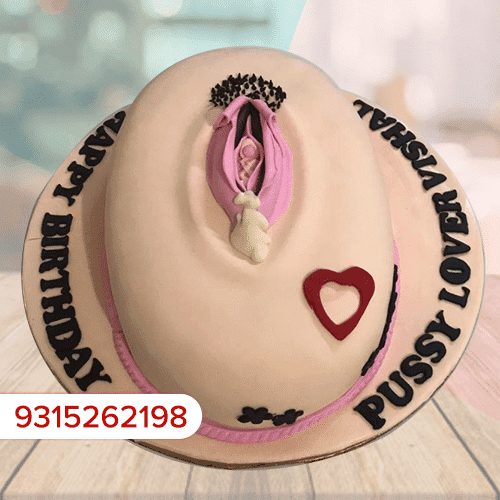 Funny Pussy Birthday Cakes - Pussy Theme Naughty Cake | CakeNBake Noida